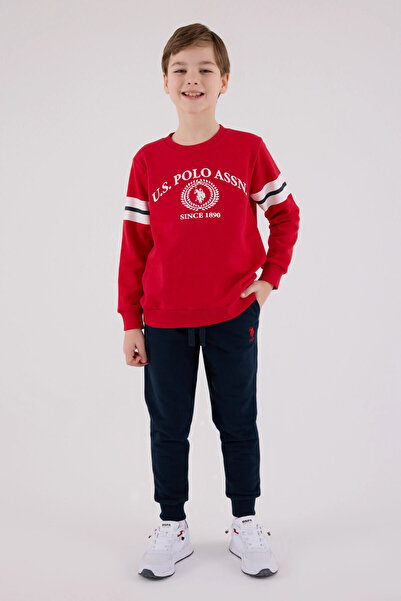 U.S. Polo Assn. Boy's Red Tracksuit Set