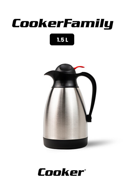 Cooker CKR2031 İnox Çift Katlı 1,5 Litre Çelik Termos