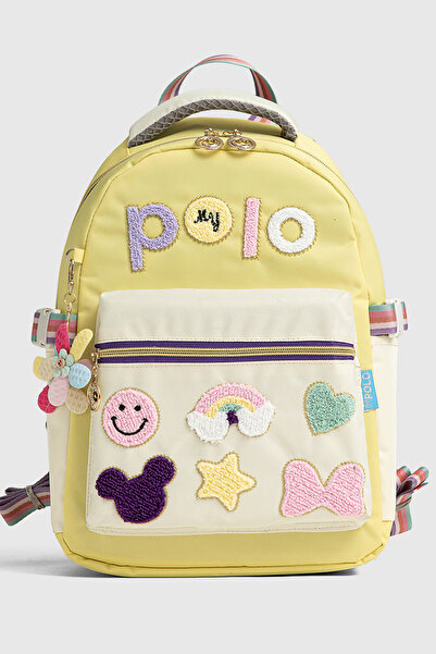 By Hakan My Polo 2055 Three-Piece Set Girls' Primary School Middle School Bag Backpack School Bag Multi-Compartment Ortho