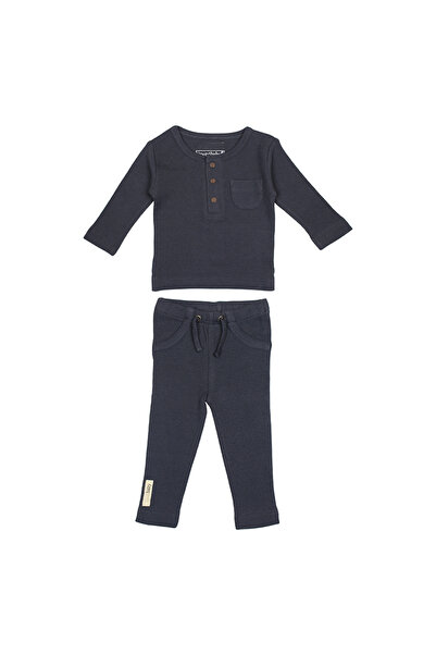 Lovedbaby Baby pajamas set, 2pcs, 100% hypoallergenic cotton – GOTS certified, Coal, 0-12 months