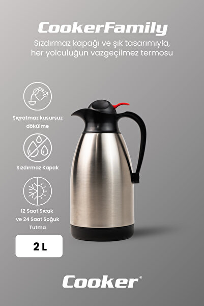 Cooker 2 Liter Stainless Double Layer Steel Thermos Ckr2006