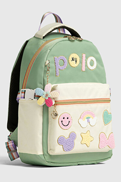 By Hakan My Polo 2055 Τριπλό Σετ Κοριτσίστικη Τσάντα Δημοτικού Σχολείου Γυμνασίου Σακίδιο πλάτης Σχολική τσάντα πολλαπλών διαμερισμάτων Ortho