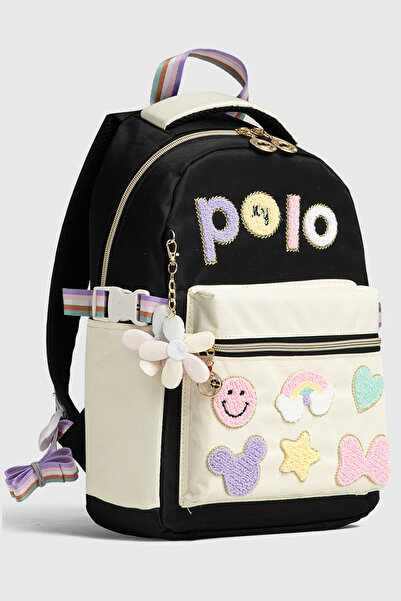 By Hakan My Polo 2055 Three-Piece Set Girls' Primary School Middle School Bag Backpack School Bag Multi-Compartment Ortho