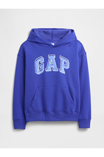 GAP Φούτερ για αγόρια με μπλε λογότυπο Kids Relaxed