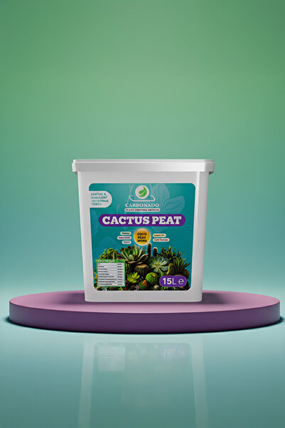 Carbonado Cactus Peat 15 Litre Kaktüs ve Sukulent Yetiştirme Torfu