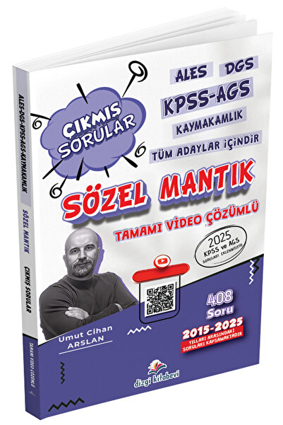 Dizgi Kitap 2026 KPSS MEB-AGS ALES DGS Kaymakamlık Sözel Mantık 2015 - 2025 Ç...