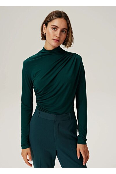 MY AURA kadın sandy balıkcı yaka drapeli bluz