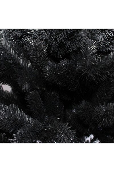 PROCART Artificial fir tree, Royal Black, height 220 cm, black, with stand included