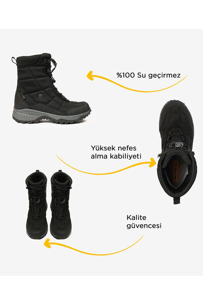 Greyder Erkek Çocuk Siyah Su Geçirmez Outdoor Bot 5K5GC00172