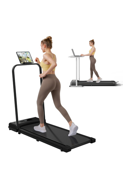 Rovyfota Walking Pad Large Treadmill, 3 in 1 Portable Folding Treadmills, 2.5HP Low-Noise Walking Pad