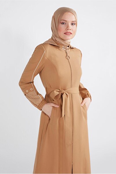 Alvina ستارة بتفاصيل عراوي مخططة 10547