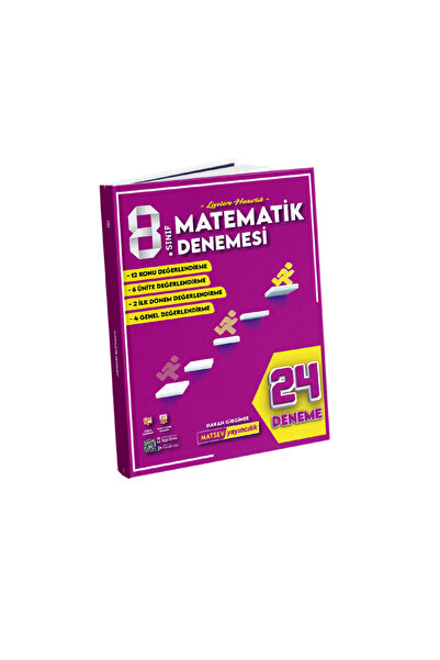 Matsev Yayıncılık 8. Sınıf Matematik Denemesi 24'lü 2025 Son Güncel Basım