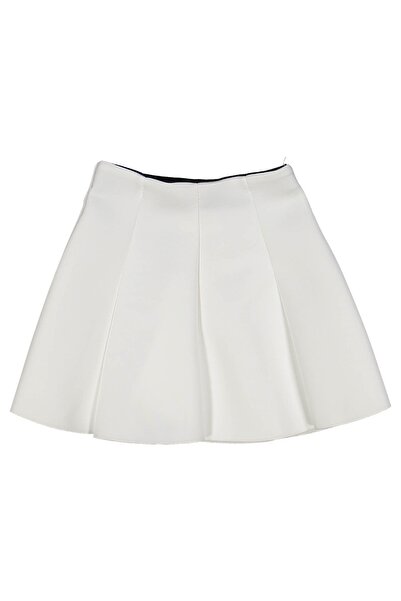 ESKİŞEHİR YUMURCAK Solid Color Diver Fabric Skirt