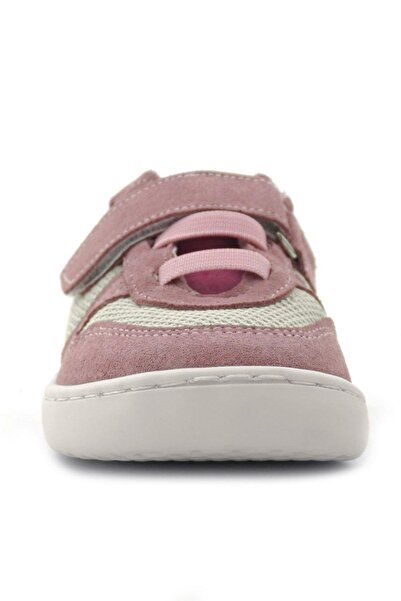 Rakerplus Bob Genuine Leather Powder Pink Barefoot Velcro Elastic Baby Sneaker Shoes