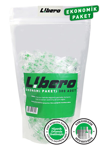 Libero Klasik Ekonomik Paket Sigara Ağızlığı Filtresi 300 Adet