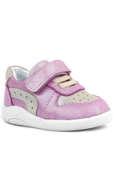Rakerplus Genuine Leather Anatomical Pink Glitter Baby Sports Shoes