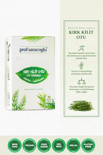prof saracoğlu At Kuyruğu (KIRK KİLİT OTU) Bitki Çayı 20'li