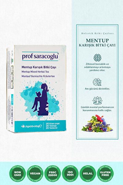 prof saracoglu Mentup Karışık Bitki Çayı 20'li