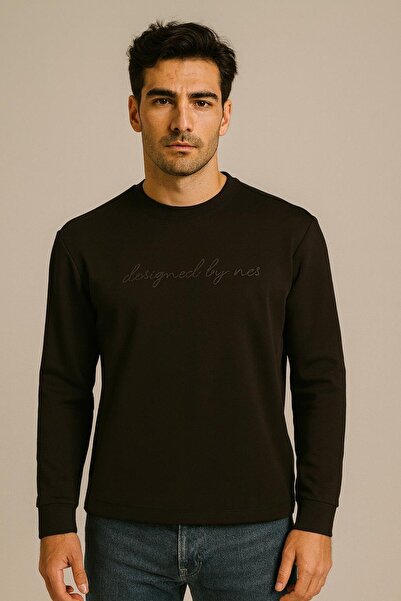 NCS Men's Sweatshirt Crew Neck Black 1665