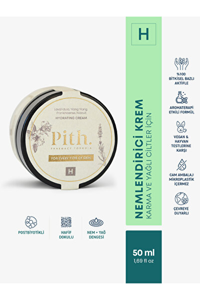 PİTH Karma-yağlı Ciltler Için Postbiyotikli %100 Doğal Nemlendirici (H KREM)