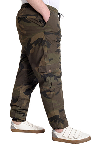 ModeXL Mode Xl Men's Trousers Jogger Camouflage 23910 Khaki
