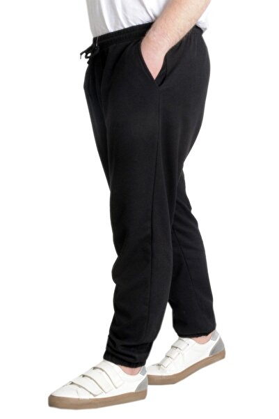 ModeXL Waffle 23501 Model XL Black Sweatpants - Elastic Leg