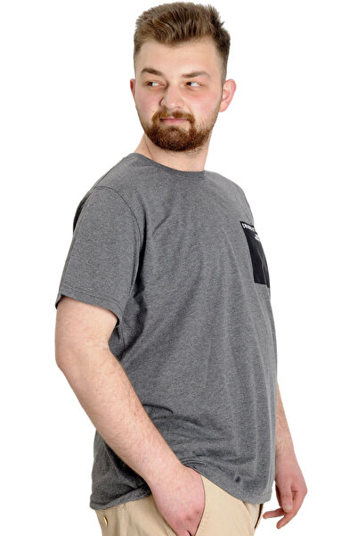 ModeXL Mode Xl Великий розмір Чоловіча футболка Chngyrmd 23123 Атласний