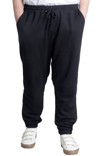 ModeXL Waffle 23501 Model XL Black Sweatpants - Elastic Leg