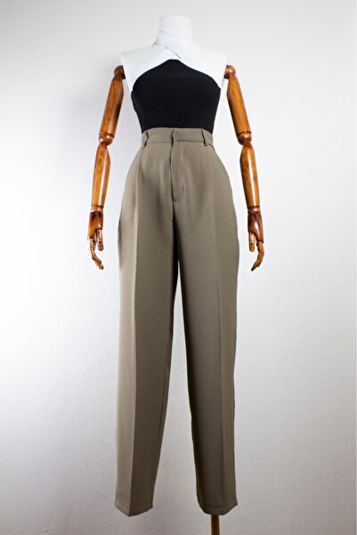 Fast Perry Yüksek Bel Palazzo Pantolon Camel