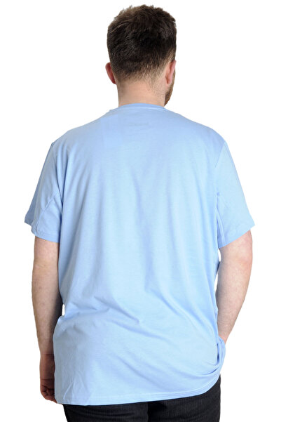 ModeXL Mode Xl Великий розмір Чоловіча футболка Whatever 23148 Синій