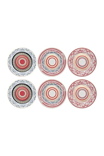 Lucky Art Luckyart Lancelot Bone 20cm Set of 6 Plates