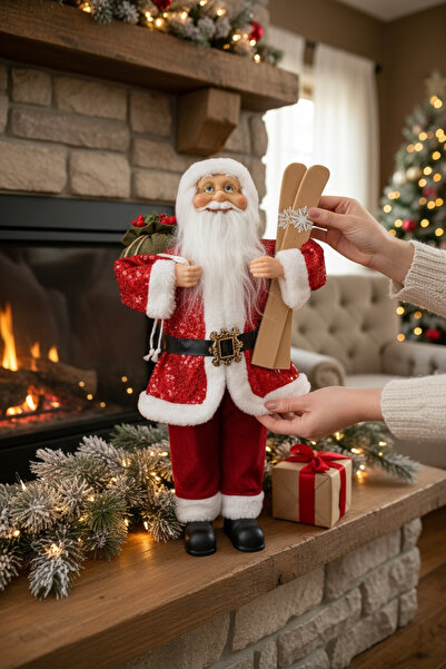 Tarrington House Christmas New Year Decoration Ornament Santa Claus Figurine 45 Cm