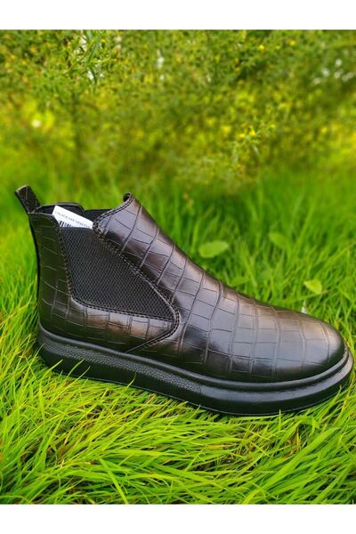 ÖzelYapı Üst Kalite Süper Esnek Poli Taban Chelsea Kışlık Bot