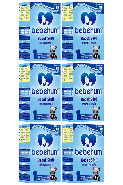 bebehum 1 Numara Bebek Sütü 0-6 Ay 800 gr x 6 Adet