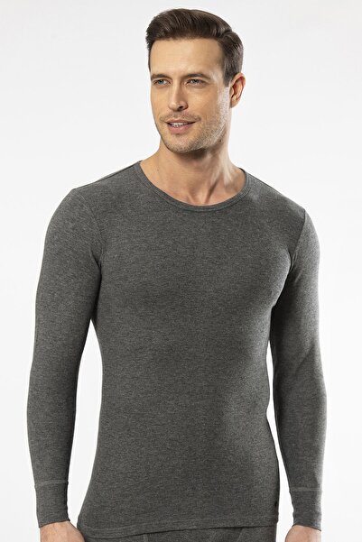 Cacharel - Thermal Long Sleeve Crew Neck 1603/Grey