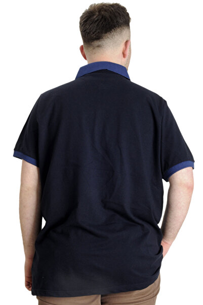 ModeXL Чоловіча футболка-поло - великий розмір, Mode XL, синя 23347