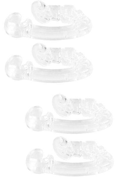 Genel Markalar 4adet Anti-kayıp Kulaklık Klipsi Ile Uyumlu Şeffaf Kulaklık Tu...