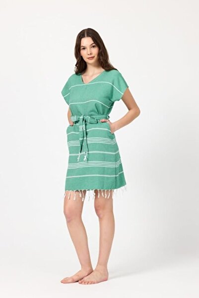 salesalbutik Beach Dress Peshtemal Pareo Green XXL