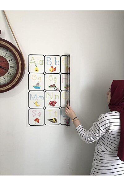 Genel Markalar Kağıt Türkçe Alfabe Tablosu Alfabe Harfleri Kağıt Tahta Ilkoku...