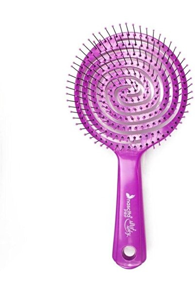 Lidyahan Store فرشاة شعر بيضاوية ثلاثية الأبعاد من بروماكس، كبيرة - 18 أرجواني