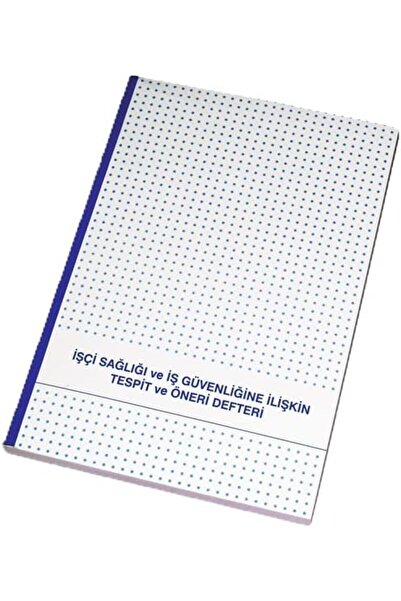 SoyluhanStore İşci Sağlığı ve İş Güvenliği Karton Kapak 20x28 Tespit ve Öneri Defteri 229