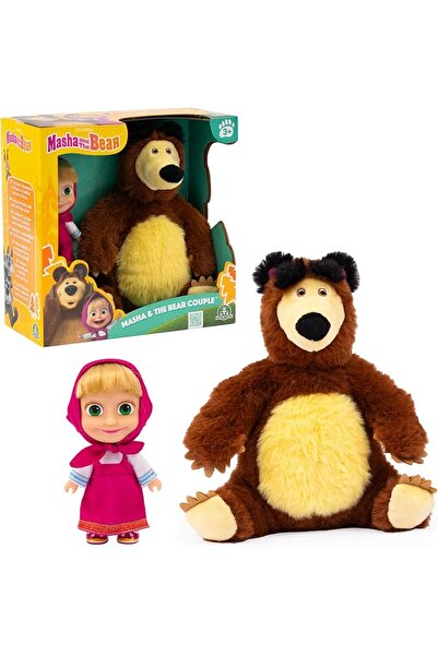 yenibagshop دمية ماشا والدب من بريزيوسي، دمية ماشا والدب العملاق بطول 23 سم