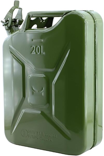 CET PRIME Metal Benzin Bidonu 20 Litre Akaryakıt Mazot Taşıma Doldurma Depola...