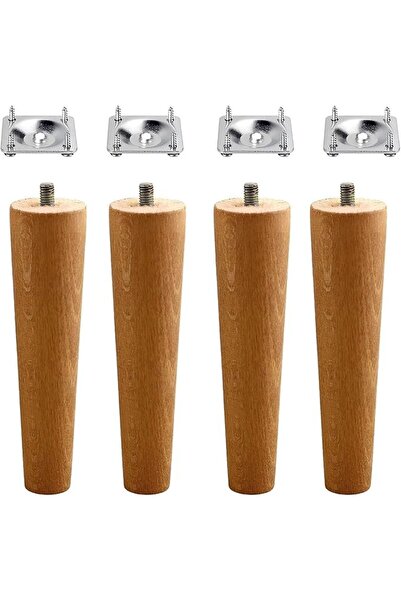 Genel Markalar Set Ahşap 15 cm Mobilya Koltuk Kanepe Sehpa Masa Ayağı Ayaklar...