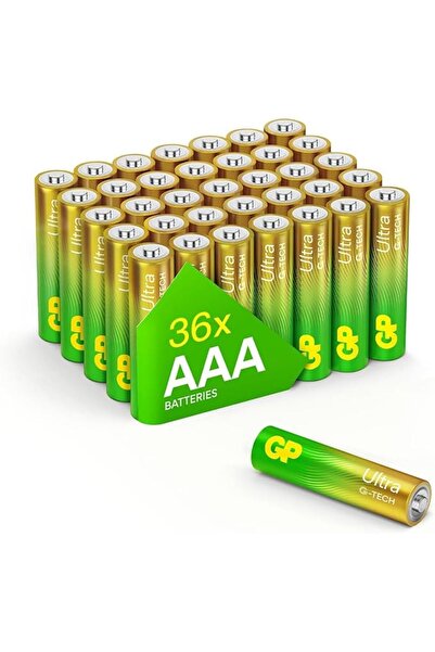 Genel Markalar Batteries GP24AU Ultra Alkalin LR03/E92/AAA İnce Kalem Pil, 1....