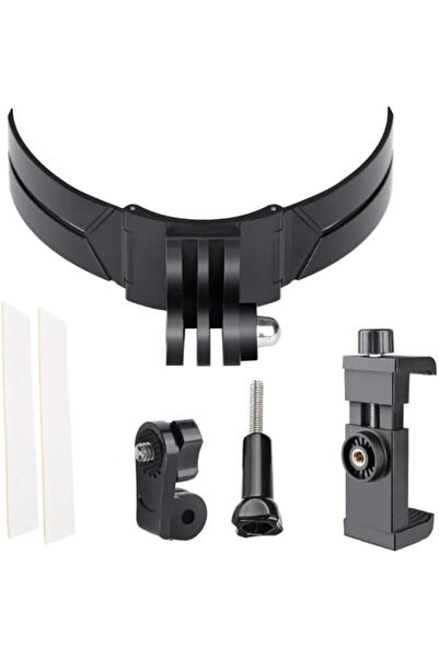 Genel Markalar Motosiklet Kask Çene Yapıştırıcılı Telefon Ve Aksiyon Kamera Tutucu Full Aparat