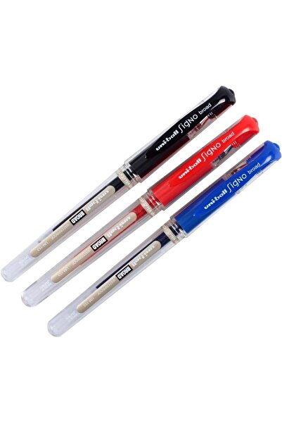 SoyluhanStore Uni-Ball Um-153 Signo Broad Signature Pen Assorted Color 3-Pack