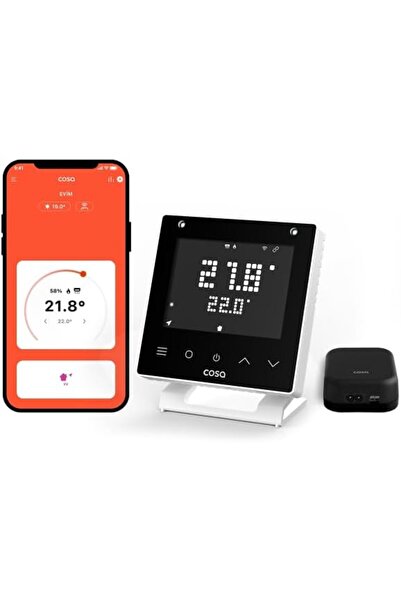 Genel Markalar Akıllı Oda Termostatı v5, Wi-Fi Kablosuz Kombi ve Klima Kontro...