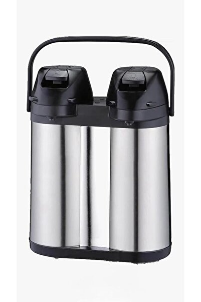 Genel Markalar 1240XL İkili Çelik Termos Çiftli 1.9 + 1.9 Lt Çay Su Termosu