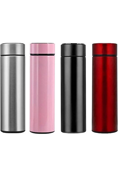 yenibagshop Paslanmaz Çelik Dijital Termometreli 500 ml Sıcak Soğuk Tutan Çay...